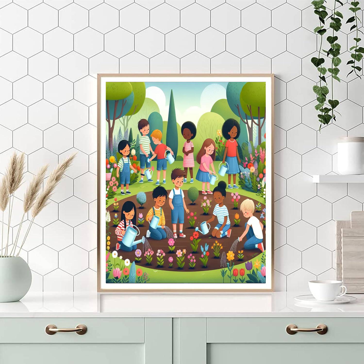 Garden Of Blooming Wonders Numbered Painting Kits