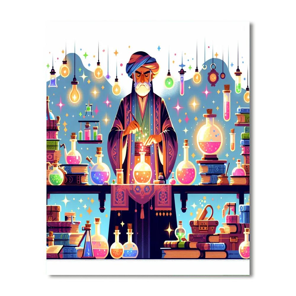 Wizard's Spellbinding Workshop DIY Paint By Numbers