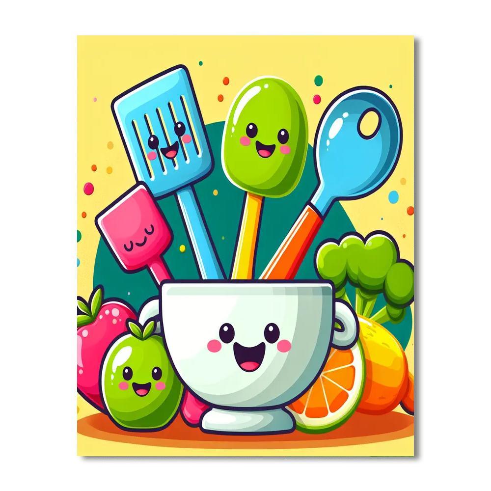 Kooky Kitchen Creations Numbered Painting Kits