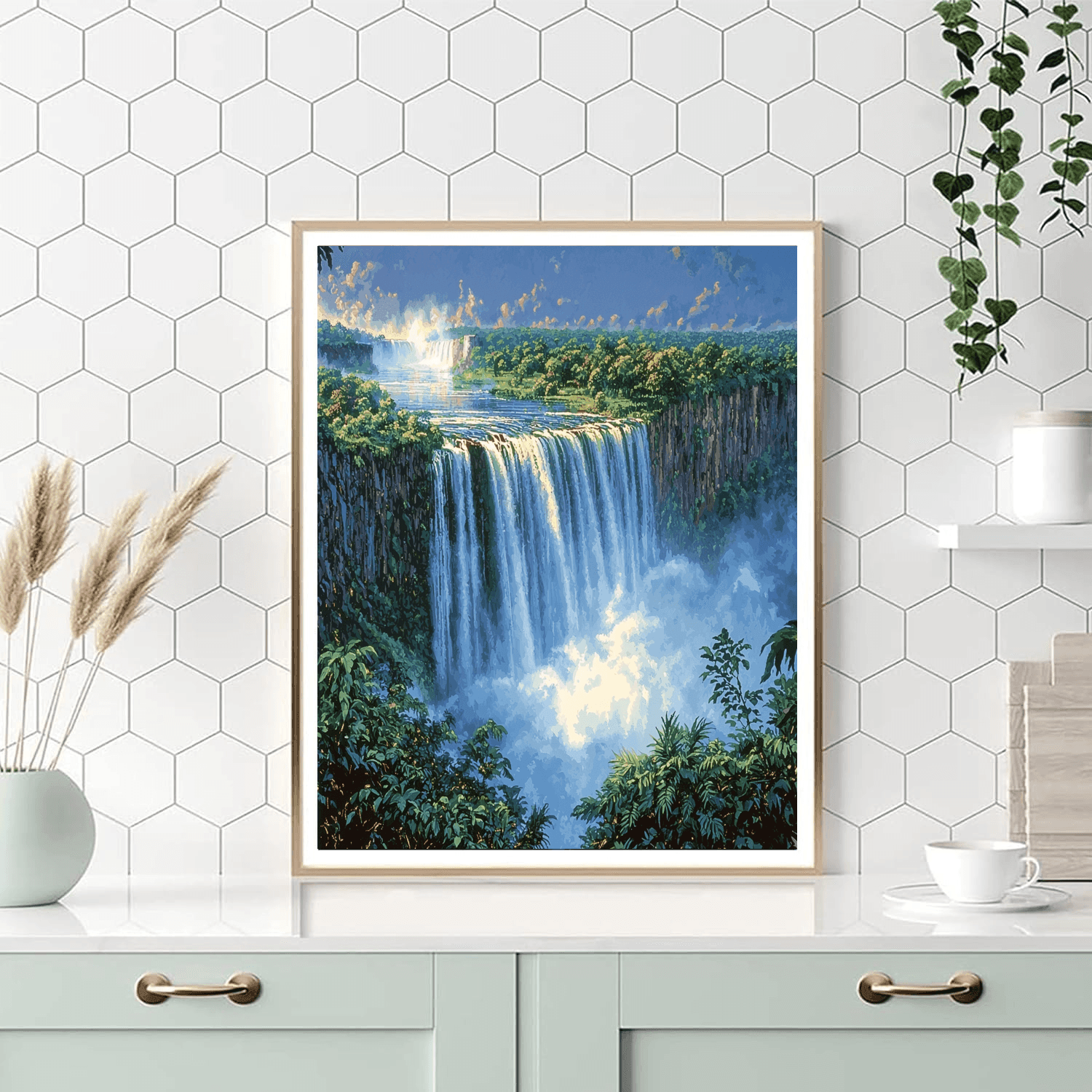 Victoria Falls, Zimbabwe Painting Number Kit