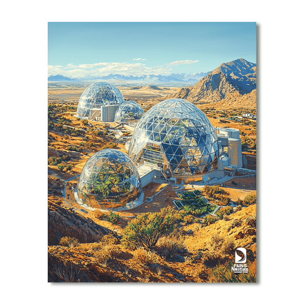 Biosphere 2 - Oracle, Arizona, Usa Numbered Painting Kits