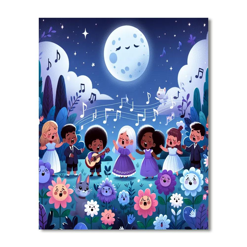 Moonlight Symphony Garden Paint By Number