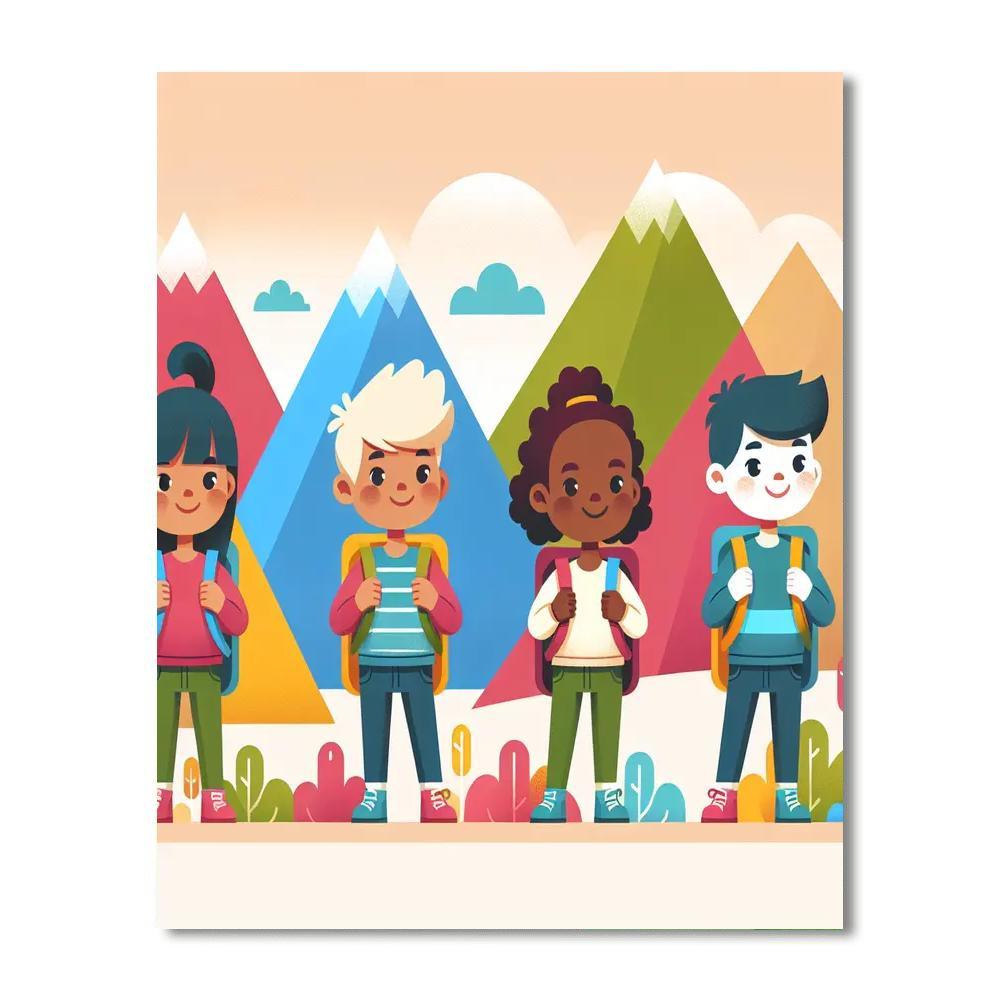 Mountain Explorer's Trek Paint By Number