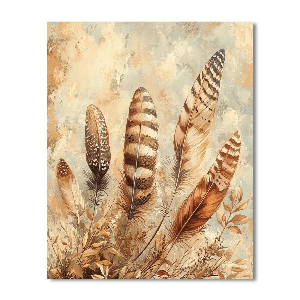 Leonardo Da Vinci Inspired Fleeting Feathers  Paint By Numbers Art