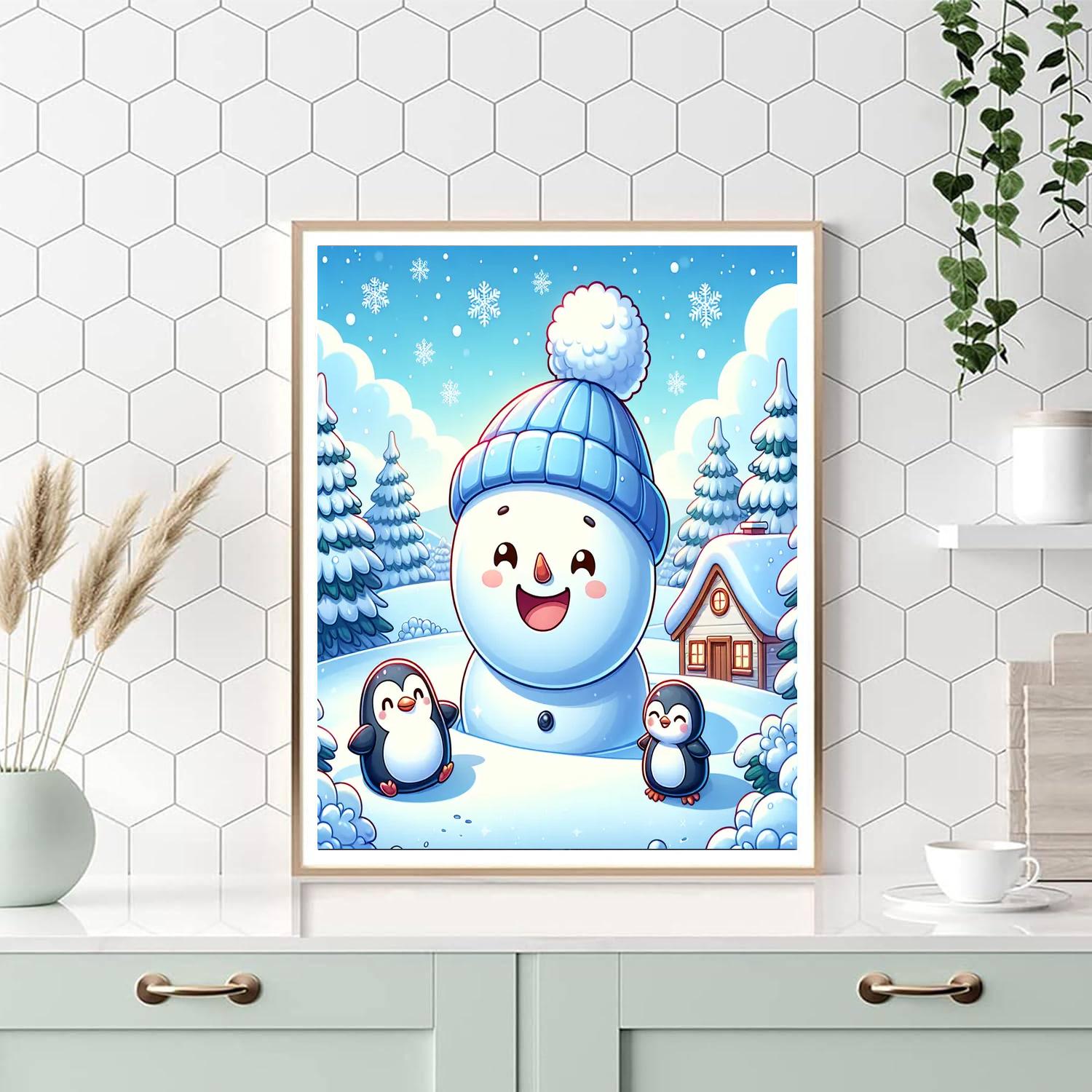 Magic Of Winter Wonderland Painting Number Kit