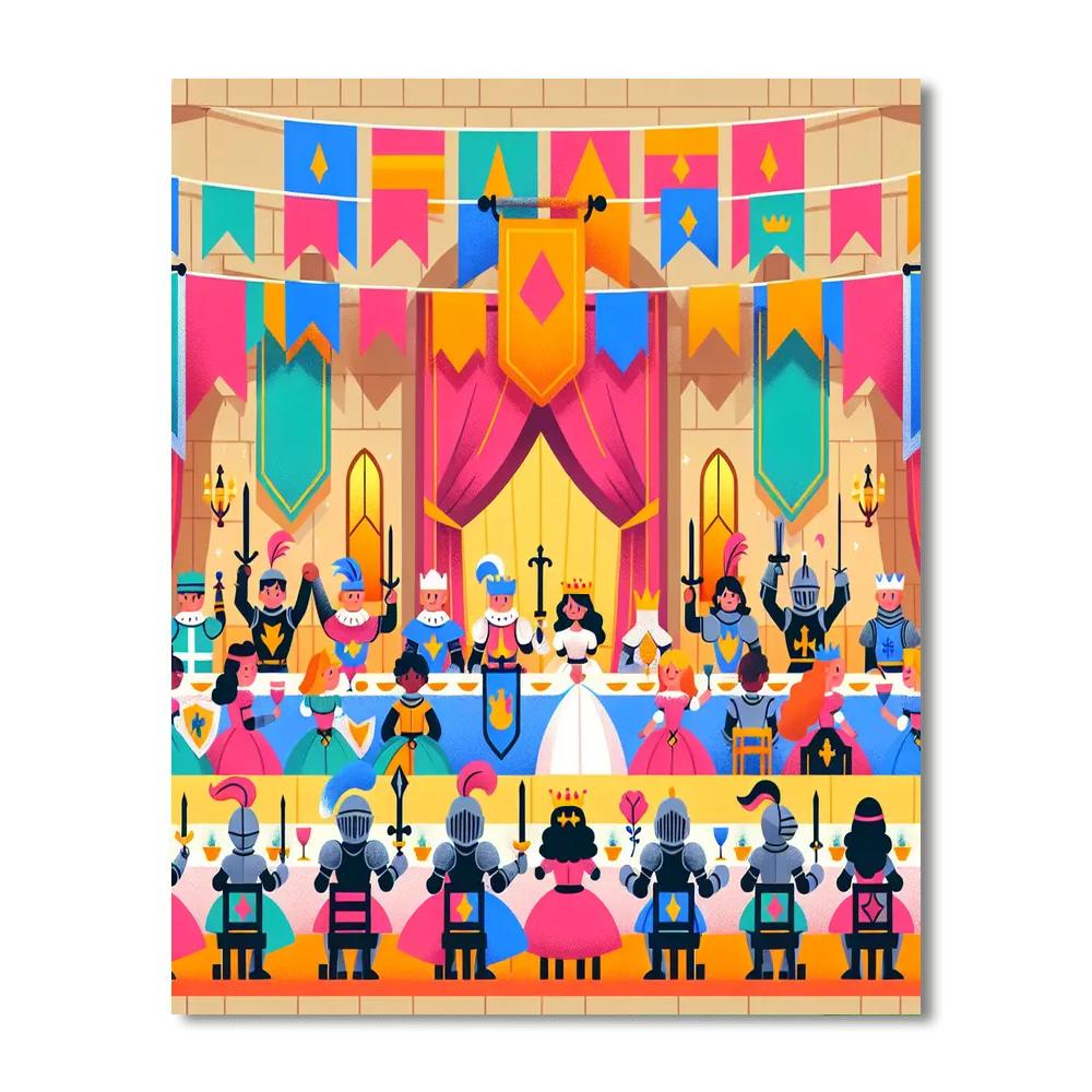 Royal Knight's Banquet Paint By Numbers