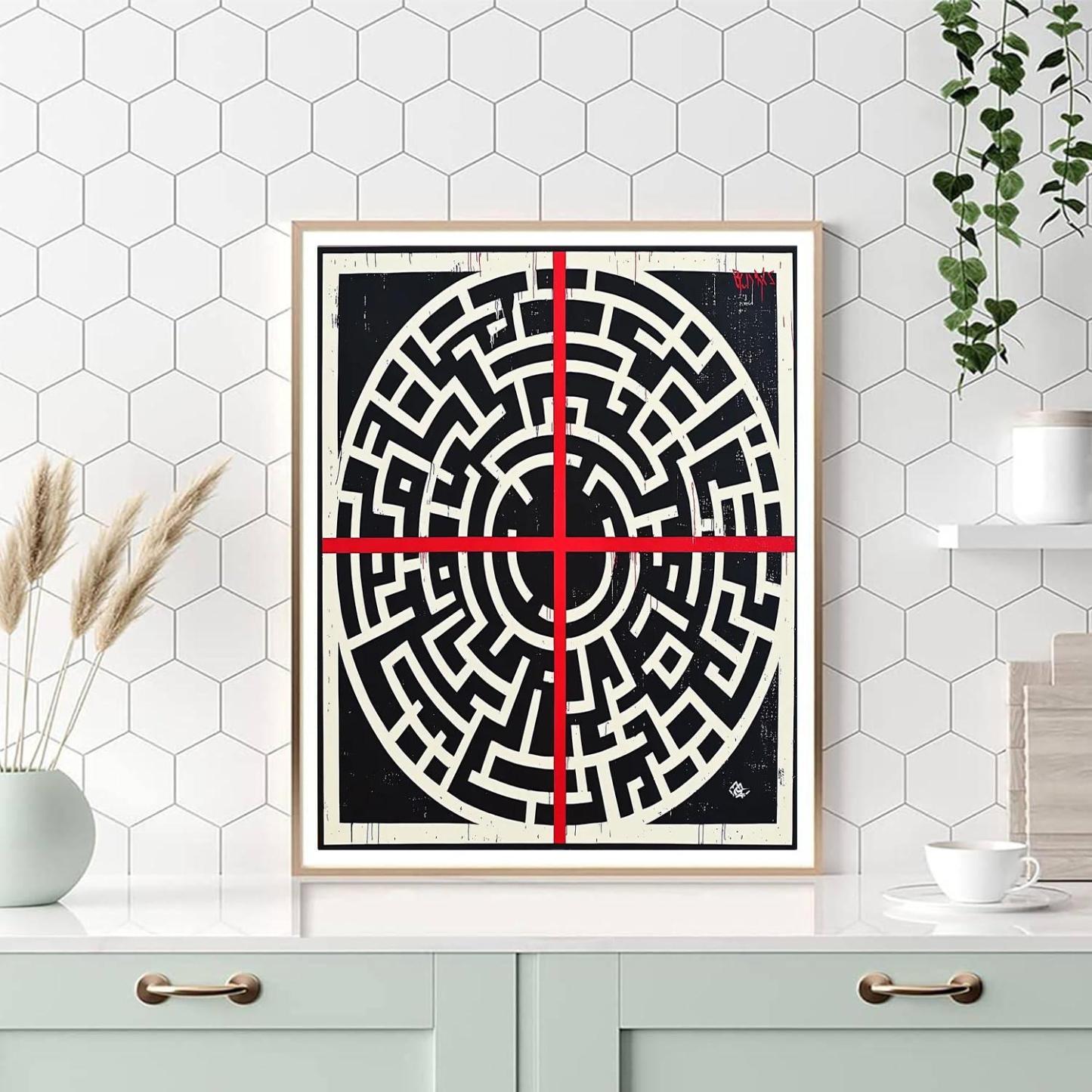 Banksy Inspired Illusion Of Choice  Paint By Number