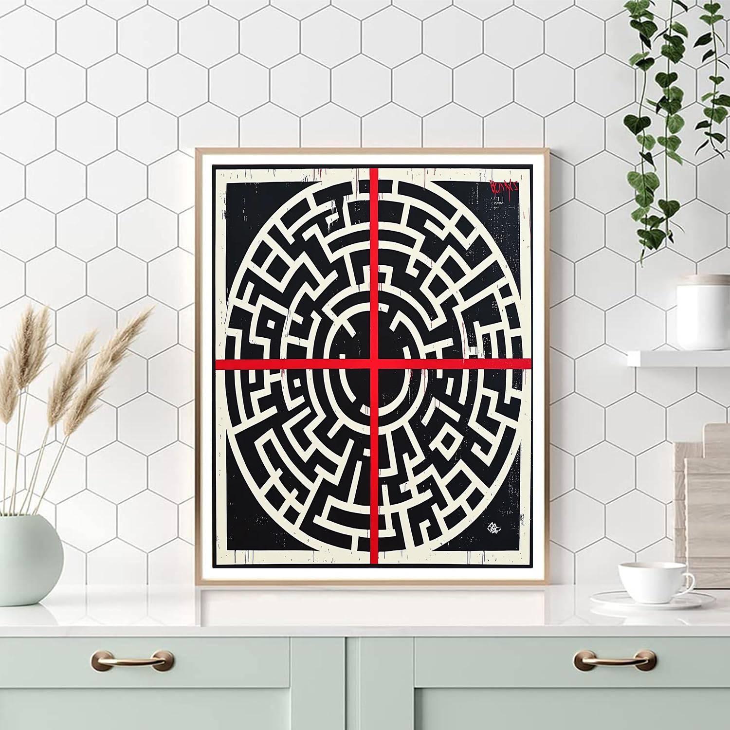 Banksy Inspired Illusion Of Choice  Paint By Number