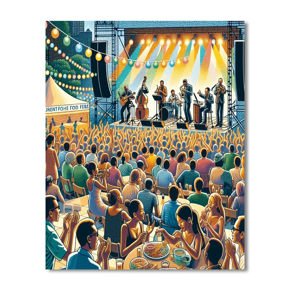 Kuala Lumpur International Jazz Festival Paint By Color