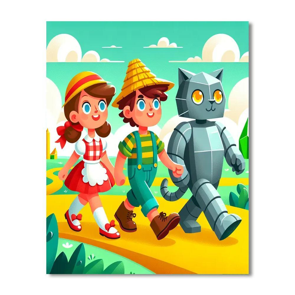 Wizard Of Oz Adventure Paint By Numbers Art