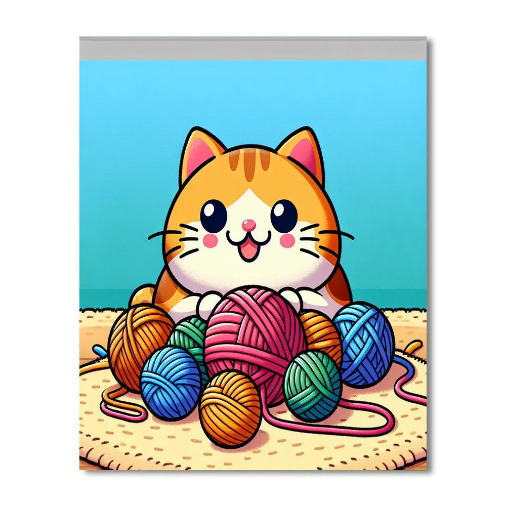 Bright Ball Of Yarn Paint By Numbers Kits