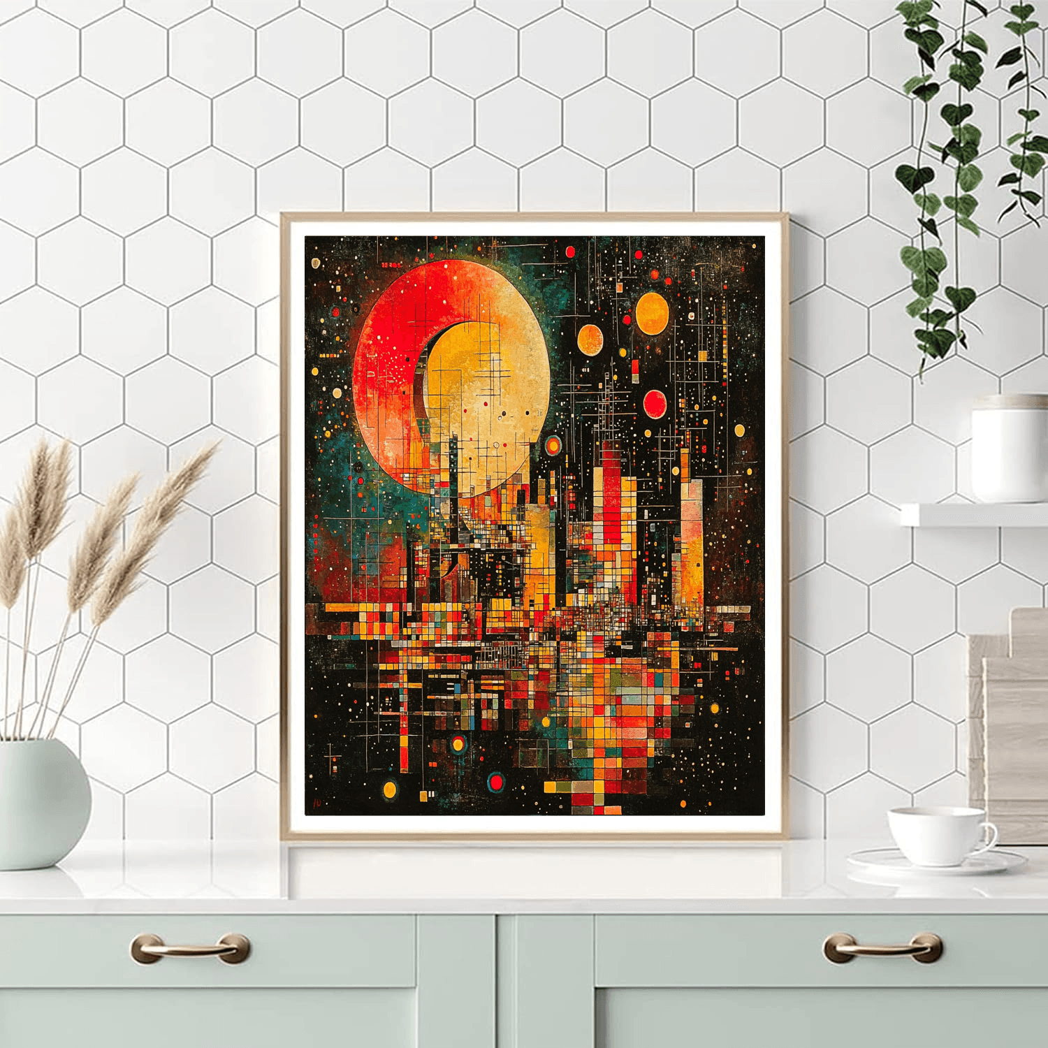 Wassily Kandinsky Inspired Abstract Cityscape Dreams  Paint By Numbers Kits