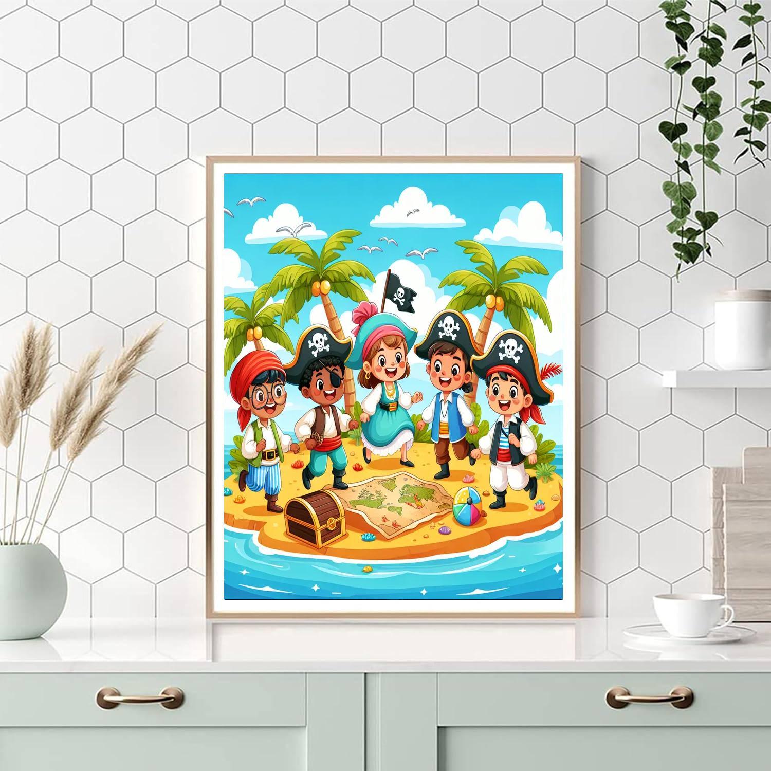 Pirate Pals Paint By Numbers Art