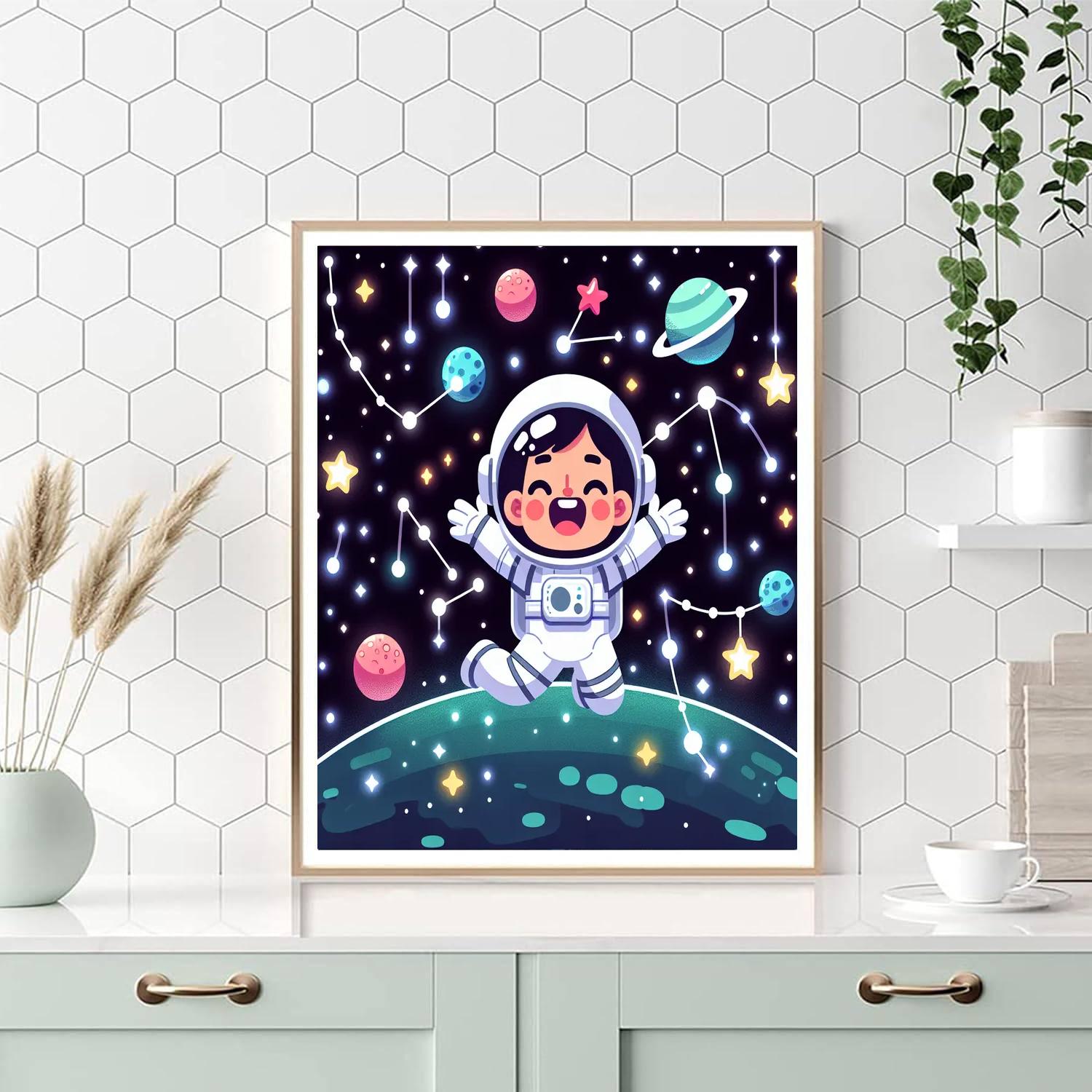 Epic Space Journey Number Painting