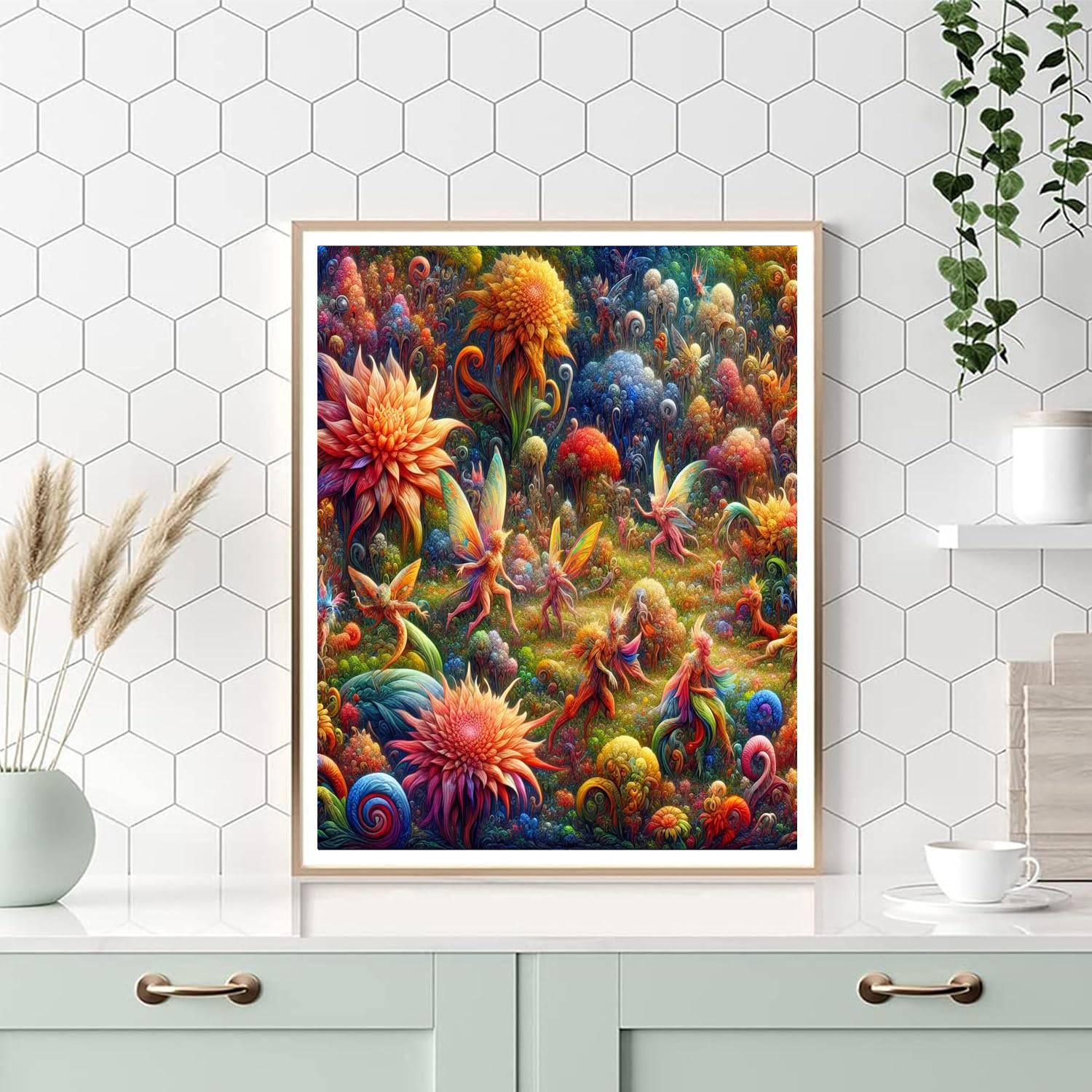 Fantasy Garden Frolic Numbered Painting Kits
