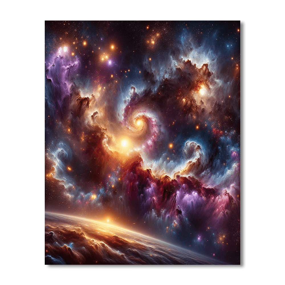 Cosmic Stargazer's View Paint By Color