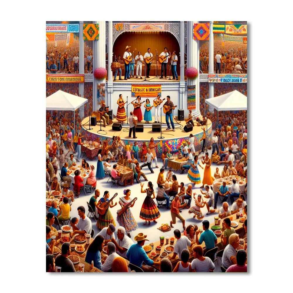 National Folklife Festival - Usa Painting Number Kit