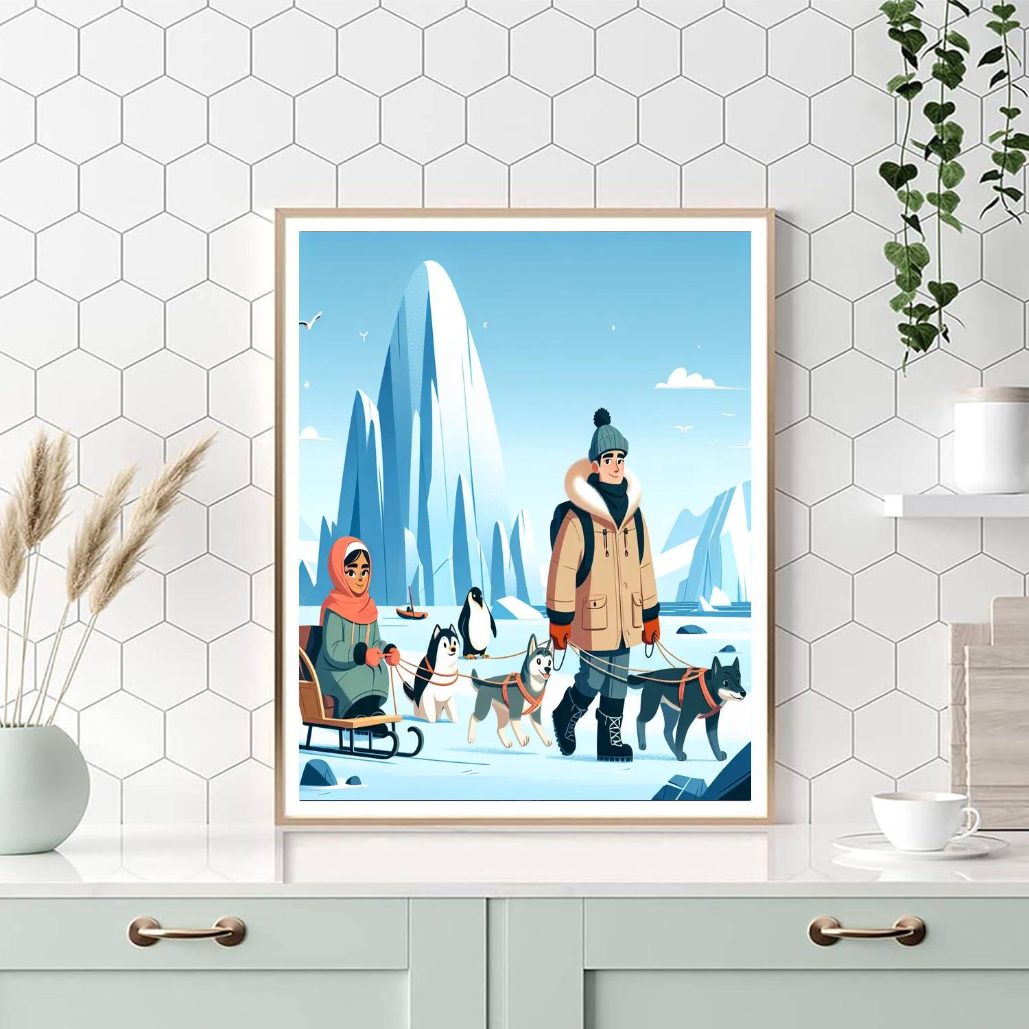 Arctic Explorers' Quest Painting Number Kit