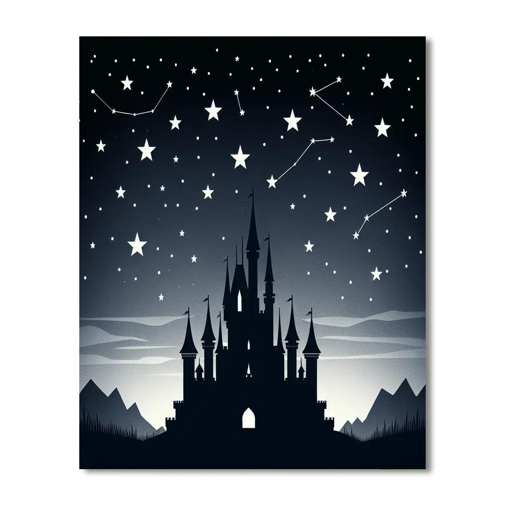 Starry Fairytale Number Painting