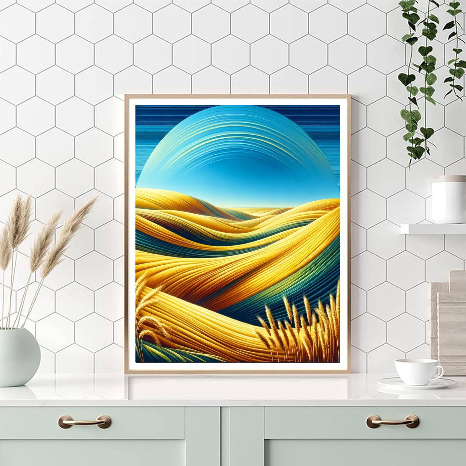 Golden Fields Of Grain DIY Paint By Numbers