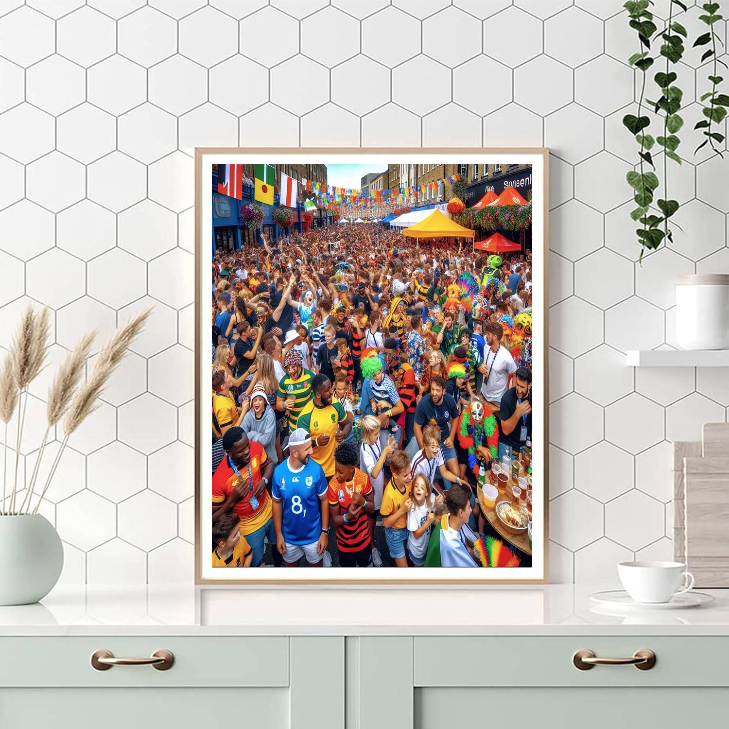 Rugby World Cup Festival Paint By Numbers Art