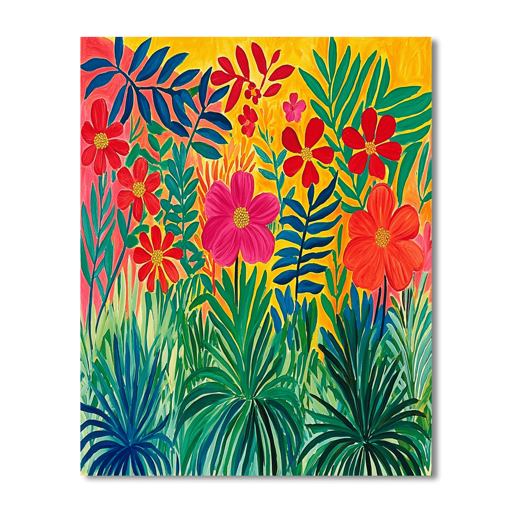 Henri Matisse Inspired Bold Botanicals  DIY Paint By Numbers