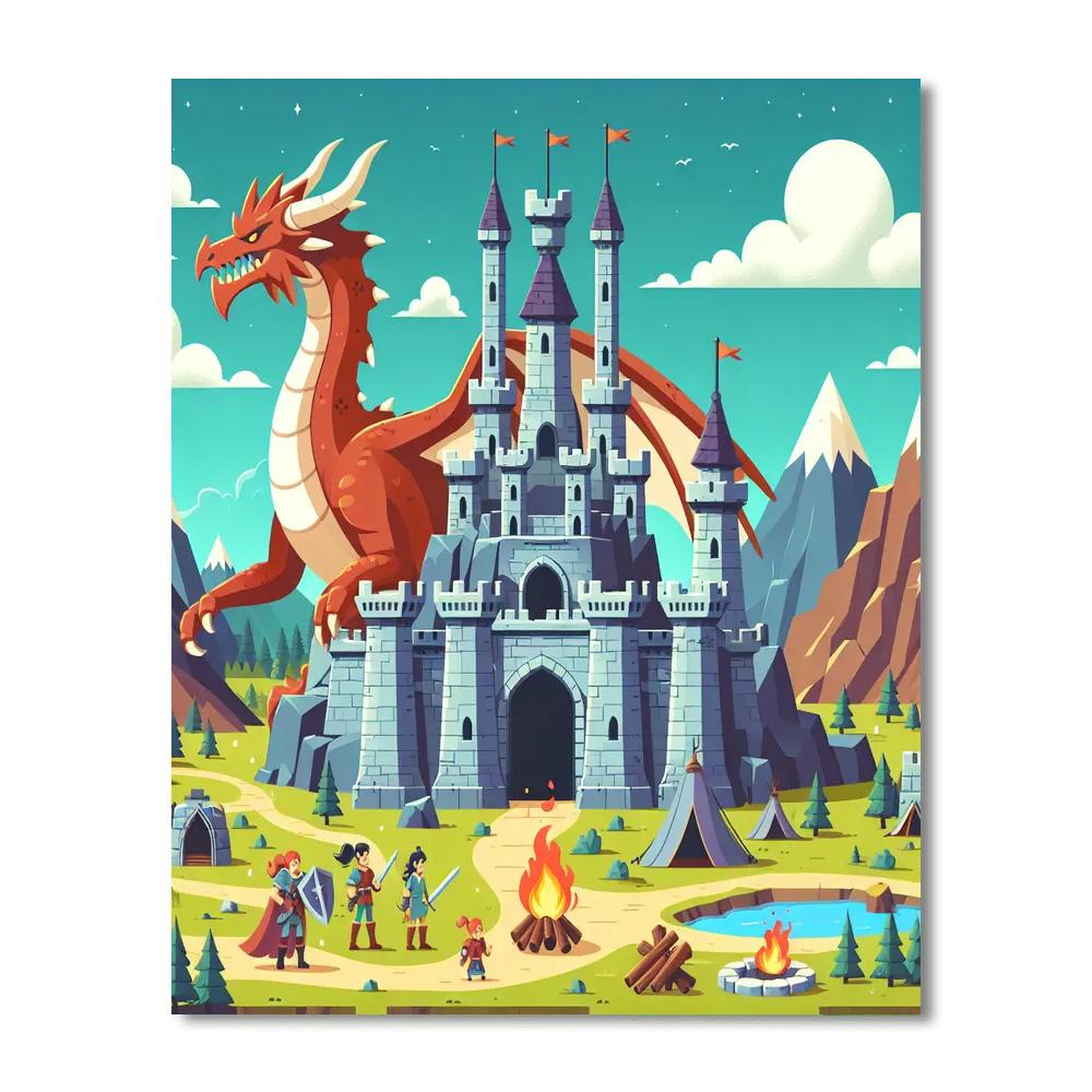 Dragon's Keep Paint By Number