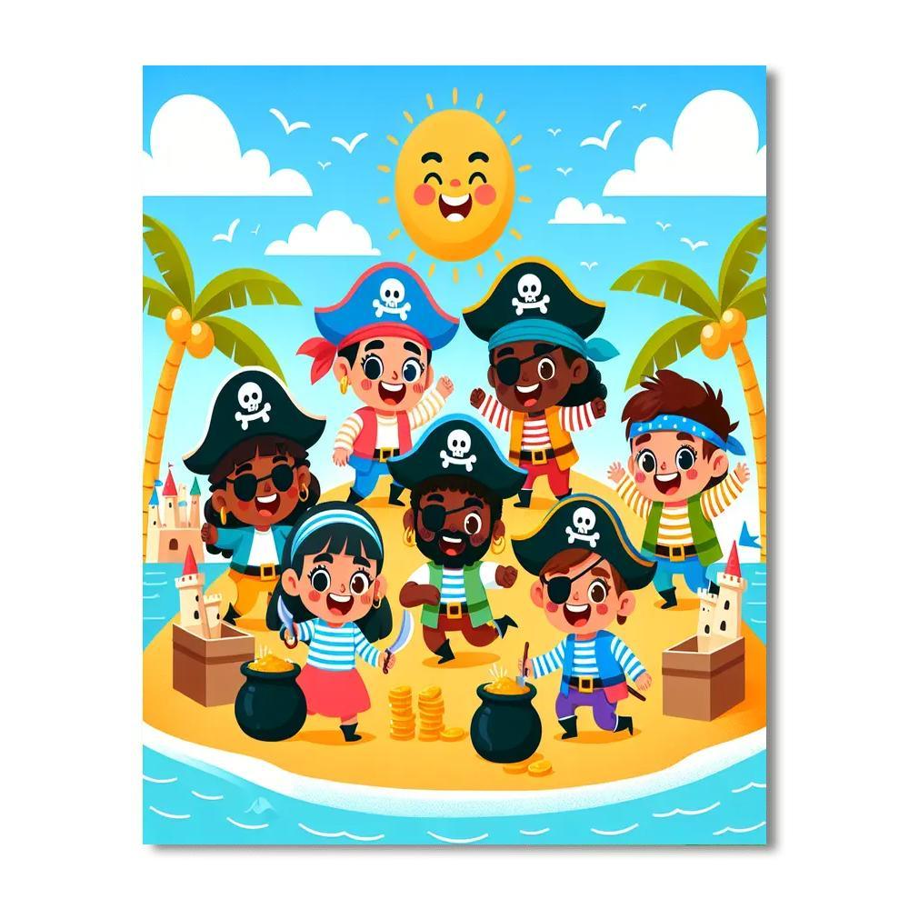 Pirate Playtime Number Painting