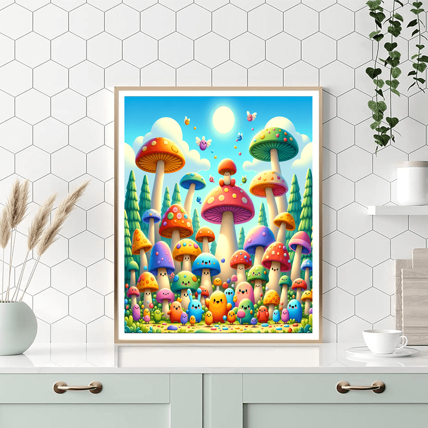Magic Mushroom Kingdom Paint By Color