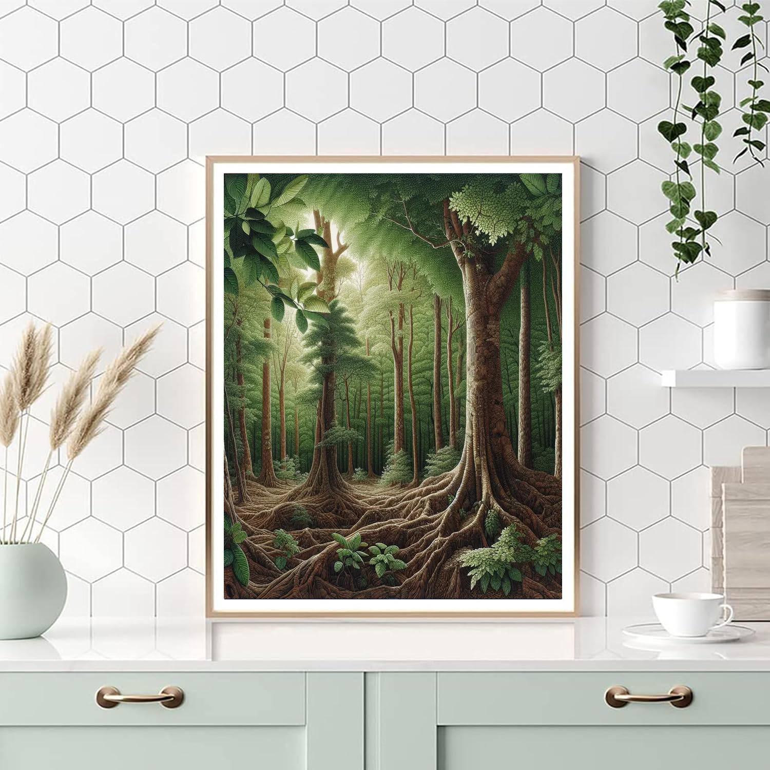 Forest Harmony Retreat Paint By Numbers Art