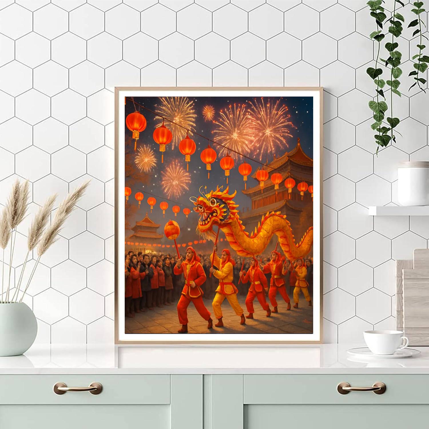 Lunar New Year Festival - Beijing, China Numbered Painting Kits