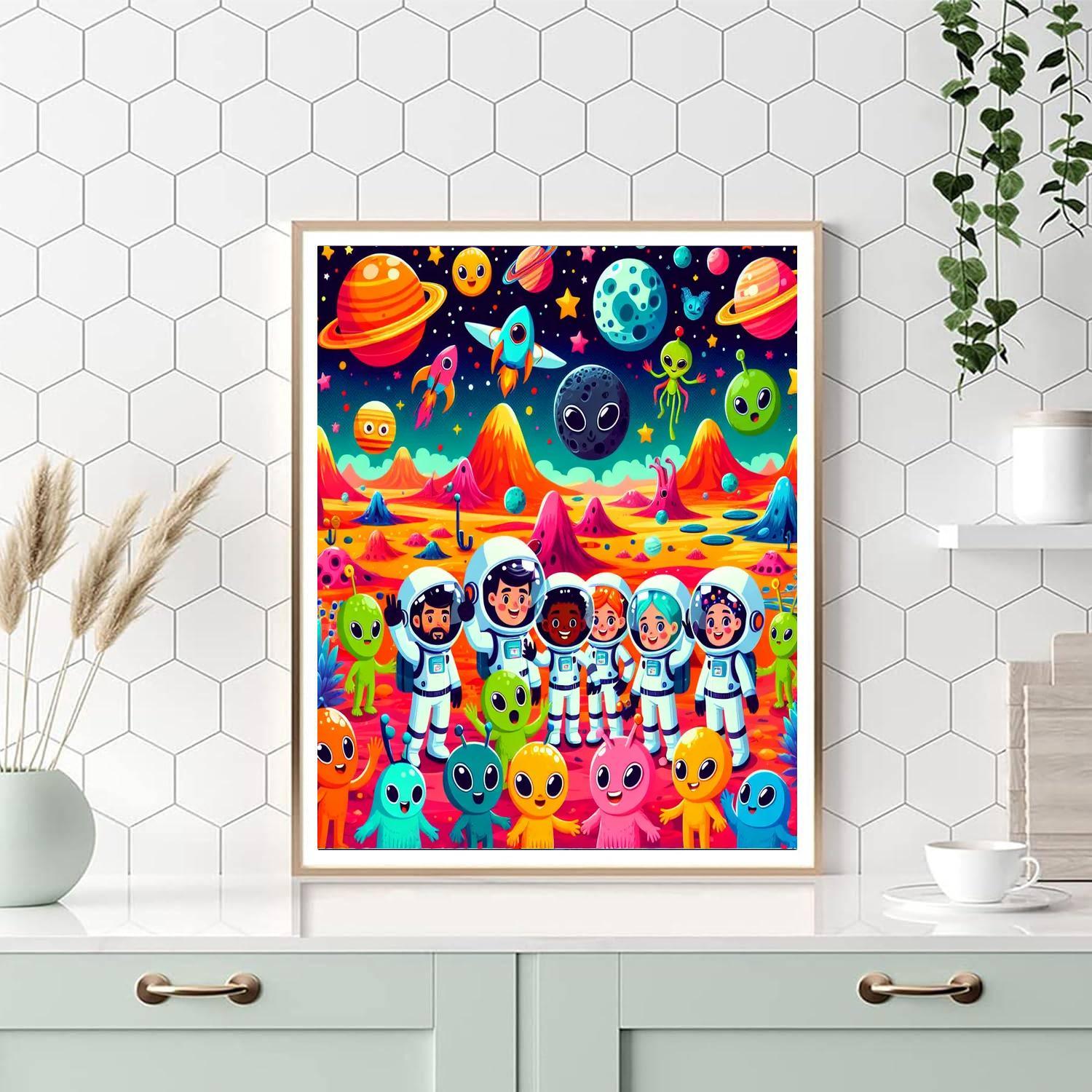 Space Safari Paint By Numbers