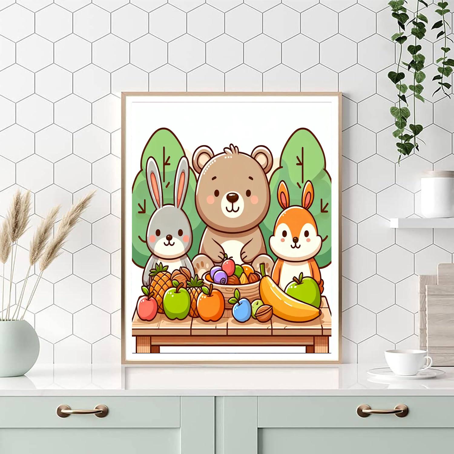 Forest Feast Numbered Painting Kits