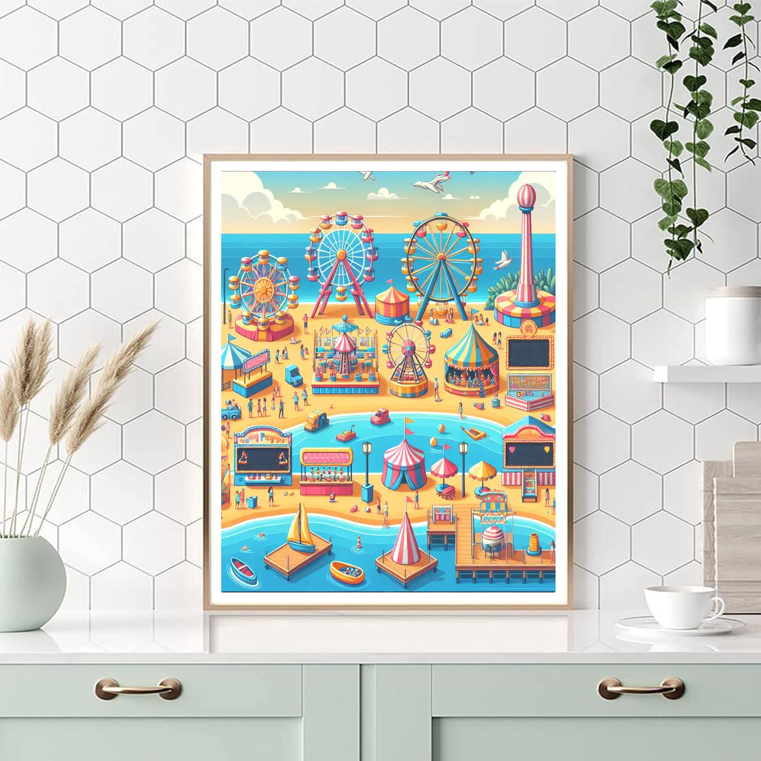 Beachside Carnival Numbered Painting Kits
