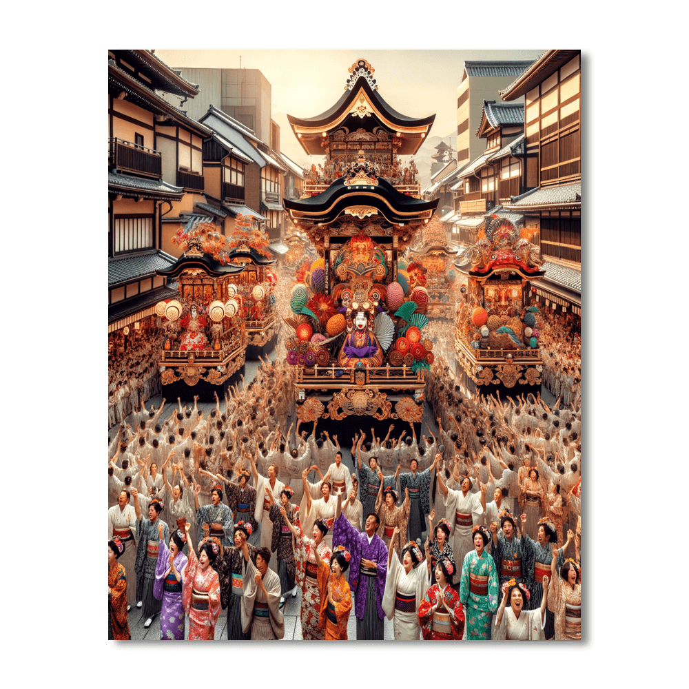 Gion Matsuri - Japan Paint By Numbers Art