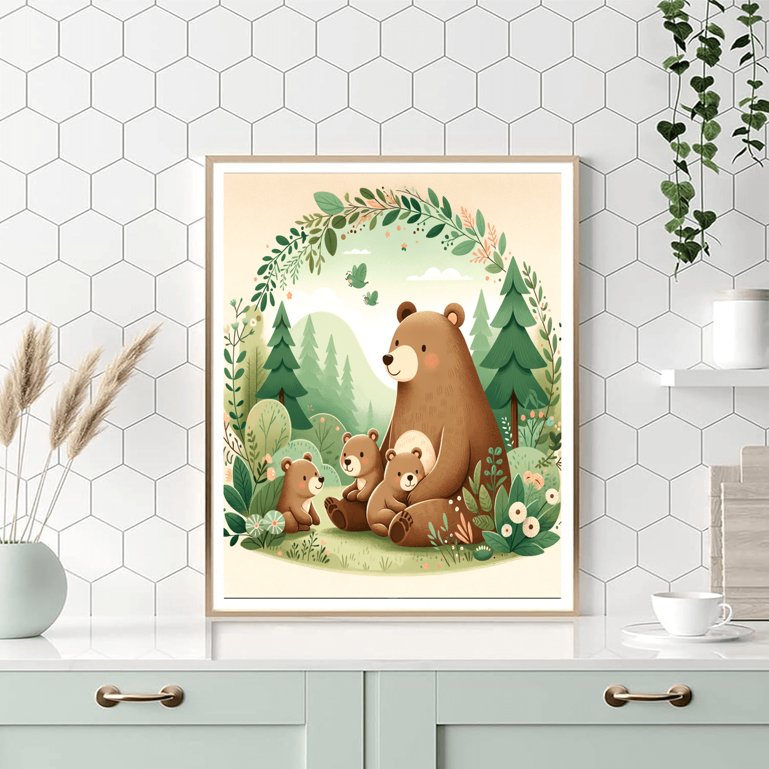 Friendly Animal Family Paint By Numbers Art