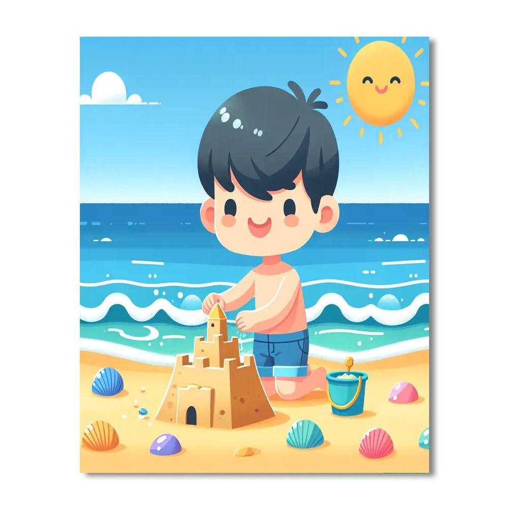 Seaside Fun Day Paint By Numbers Kits