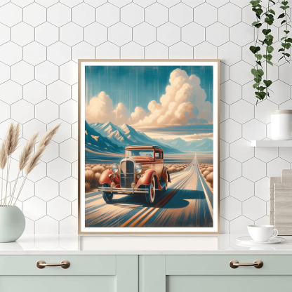Vintage Travel Adventure Paint By Number
