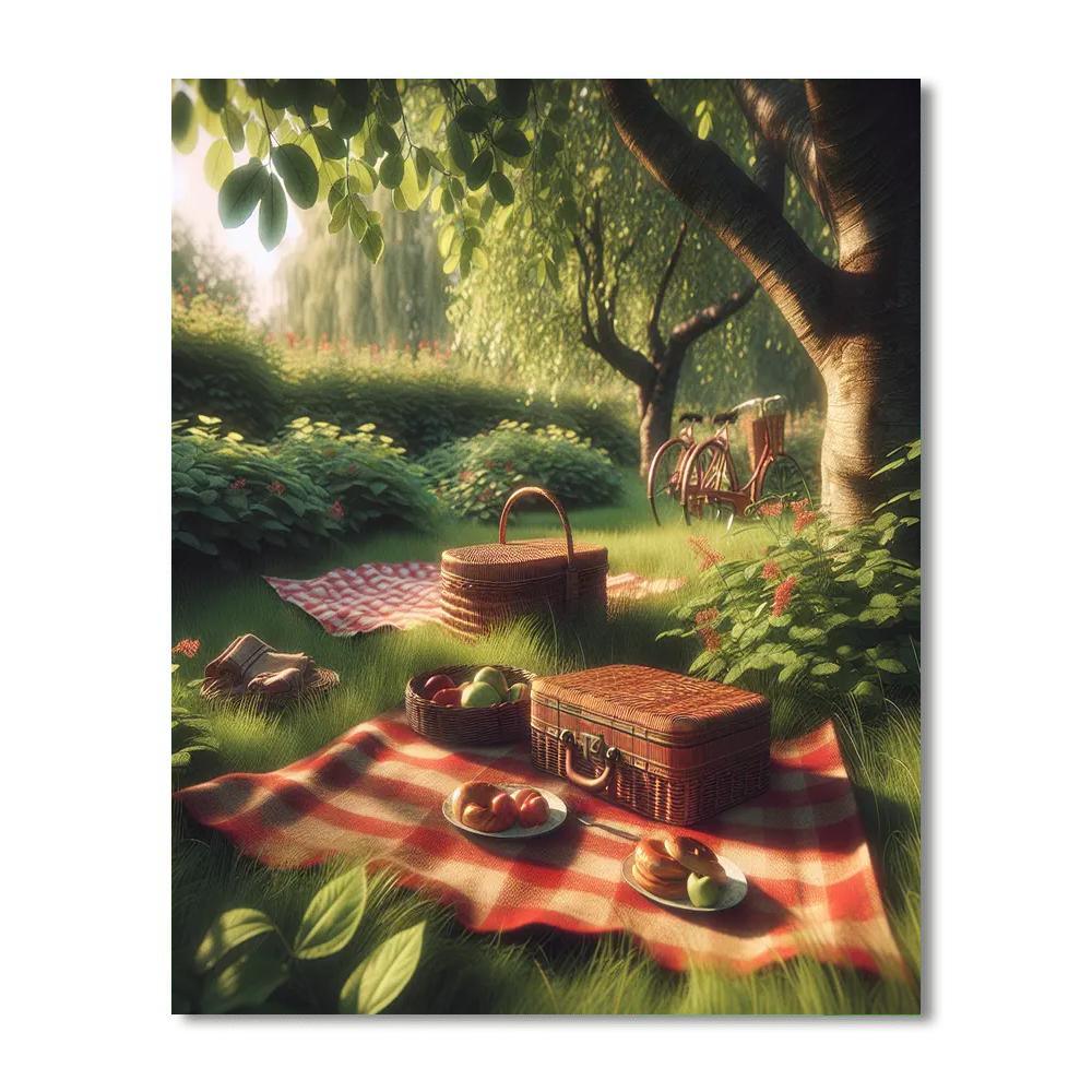 Retro Summer Picnic Paint By Numbers Kits