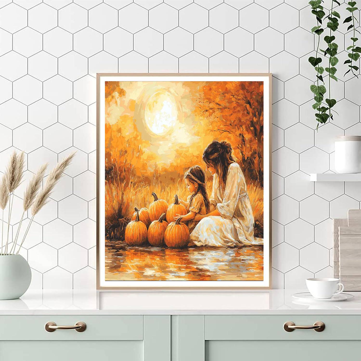 Under The Harvest Moon Paint By Number