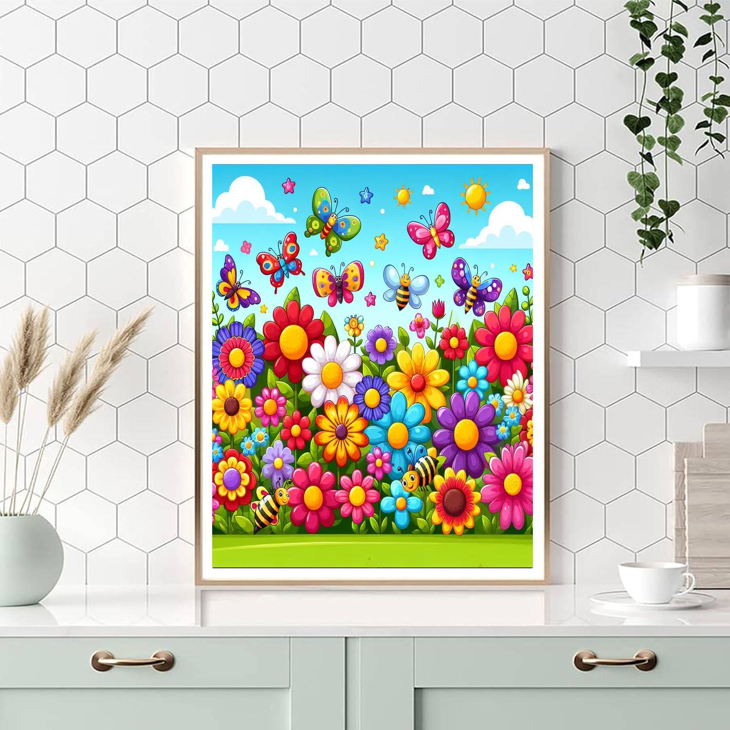 Artistic Garden Exploration Numbered Painting Kits
