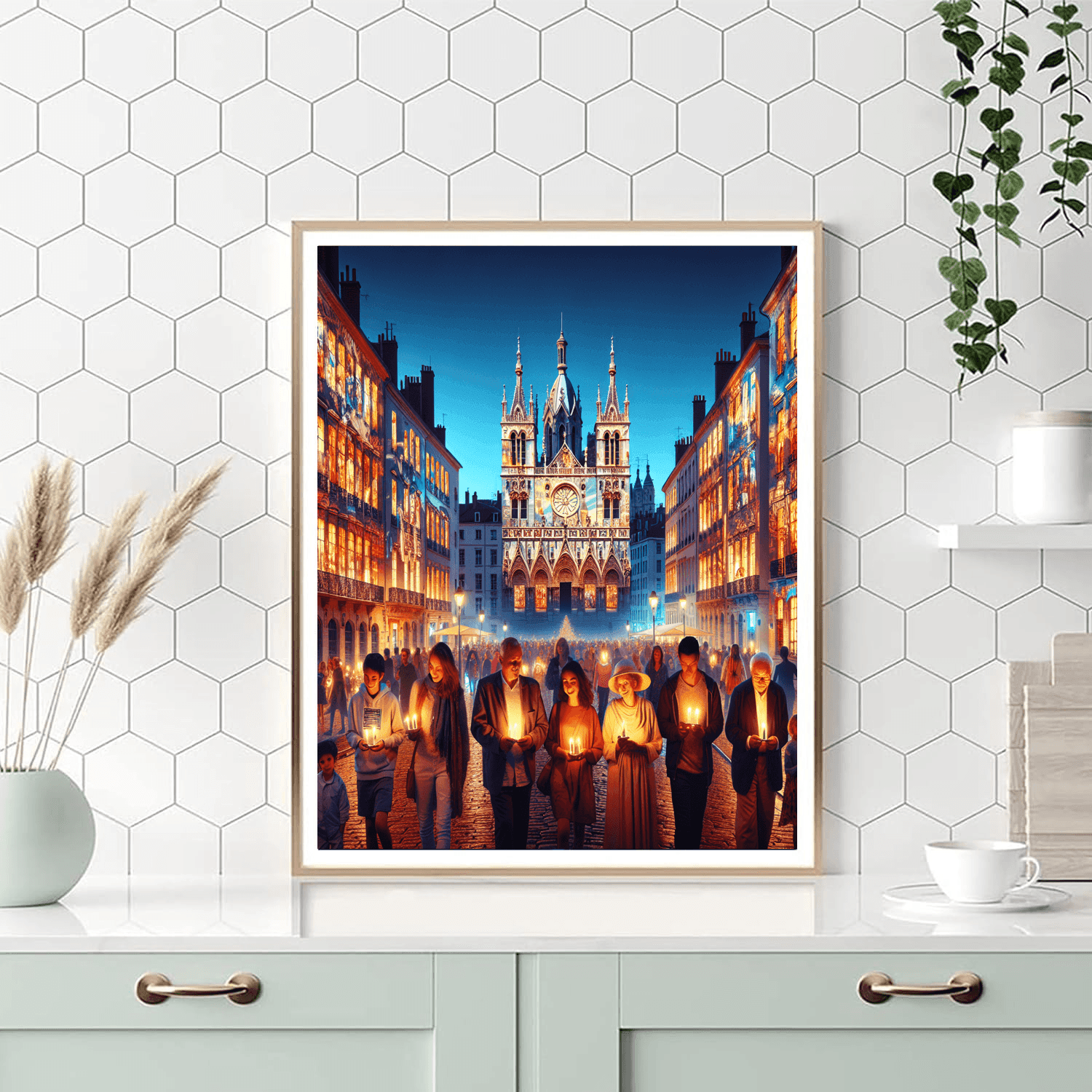 The Festival Of Lights - Lyon, France Paint By Numbers Kits