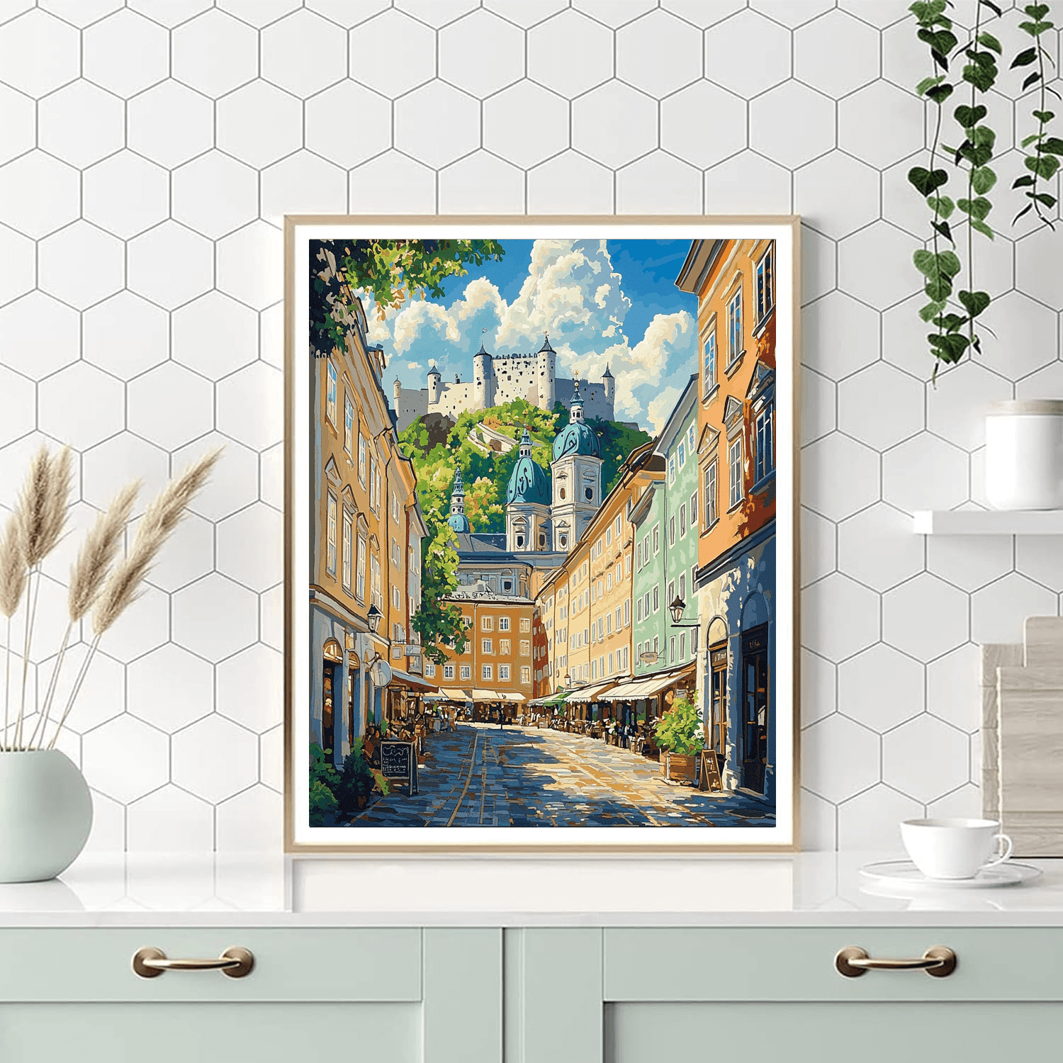 Salzburg Old Town Paint By Numbers