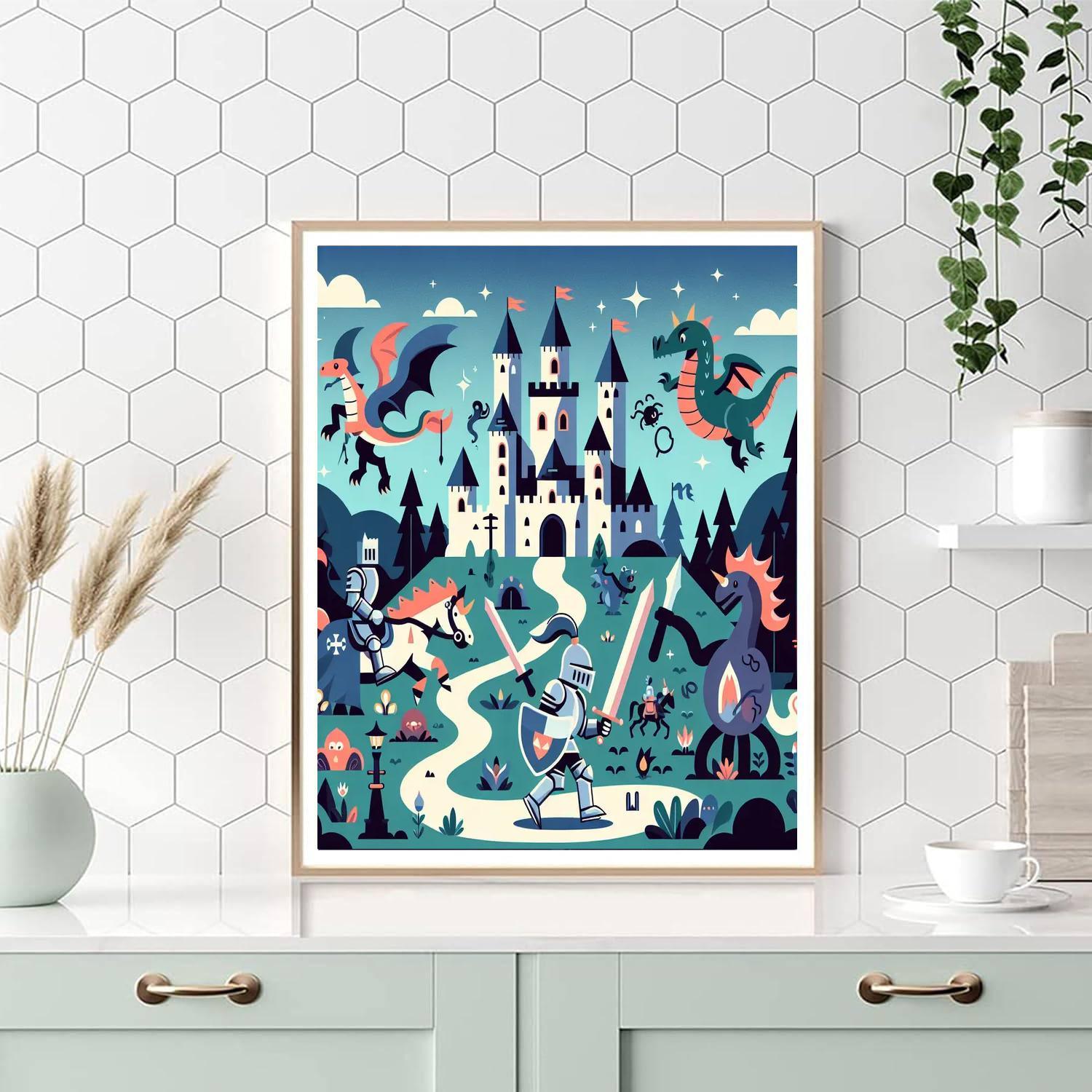 Castle Quest Extravaganza Numbered Painting Kits
