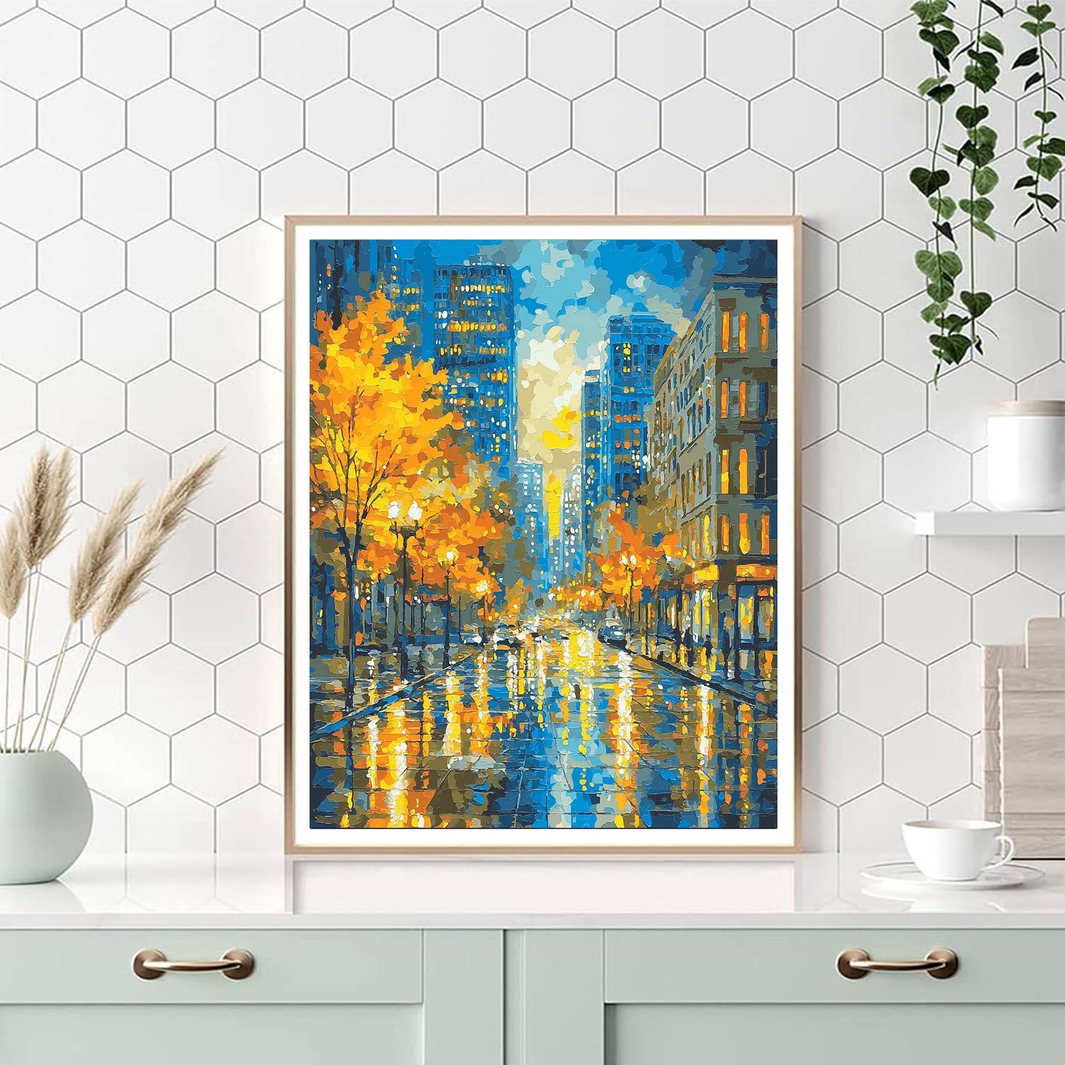 Claude Monet Inspired Citylight Reveries  Paint By Numbers