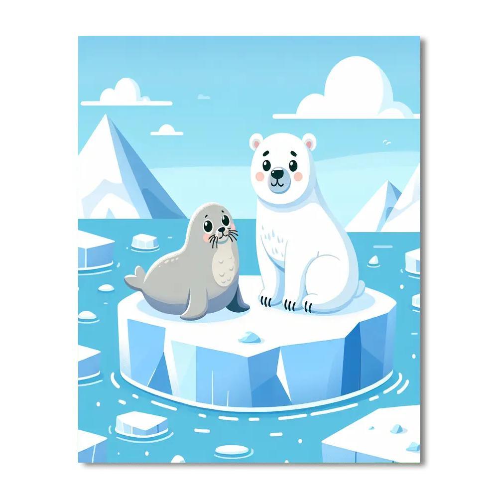 Winter Arctic Expedition Paint By Numbers Art