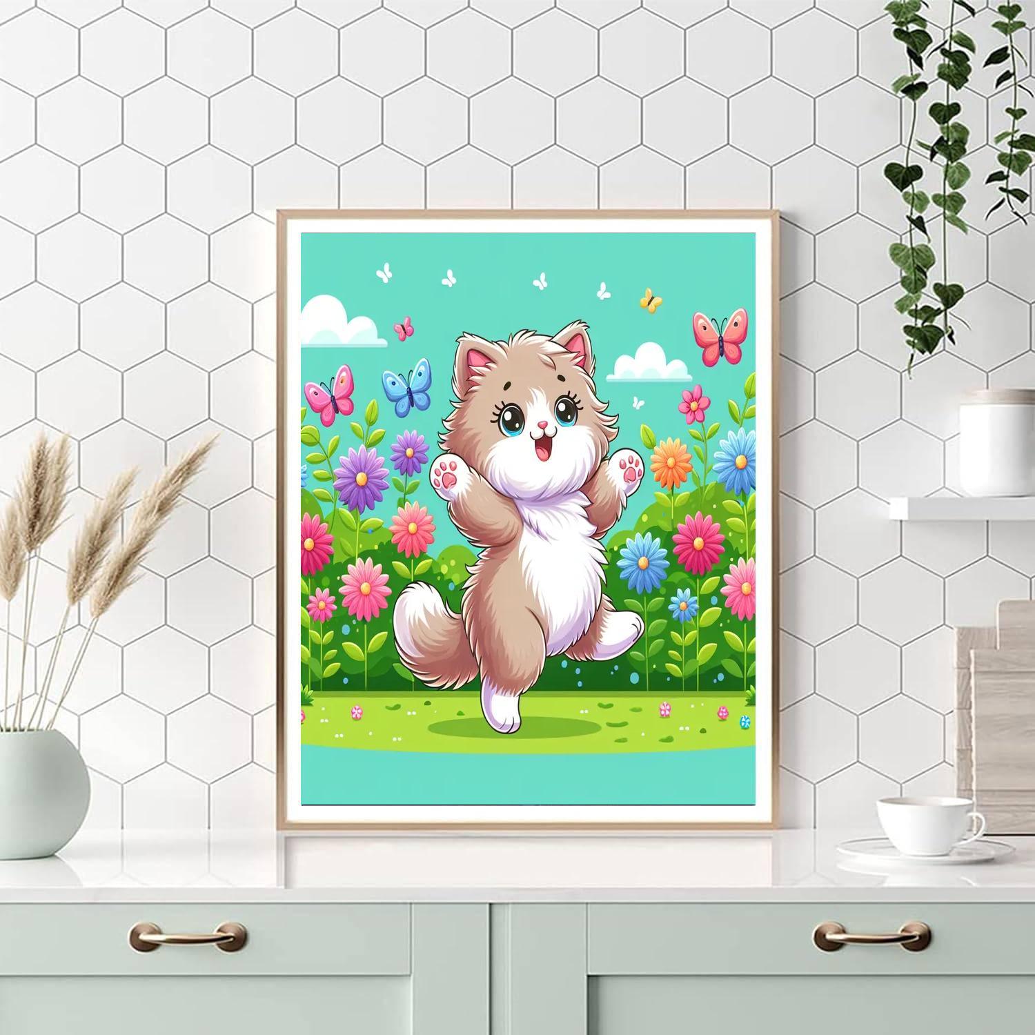 Cuddly Kitten Adventure Numbered Painting Kits