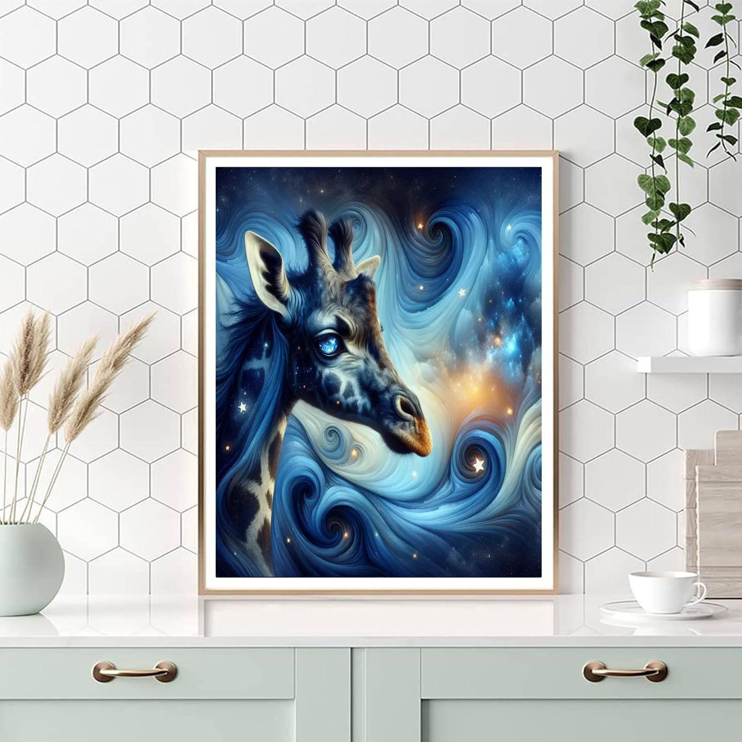 Celestial Giraffe Vision Paint By Numbers Kits