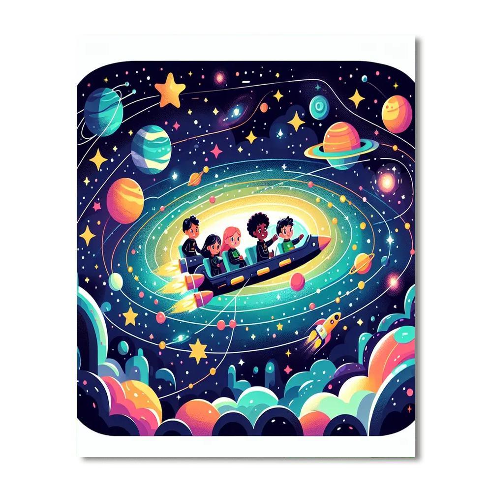 Celestial Voyage Of Wonder Painting By Numbers Kit