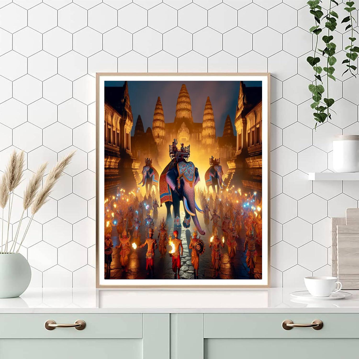 Kandy Esala Perahera - Kandy, Sri Lanka Paint By Number